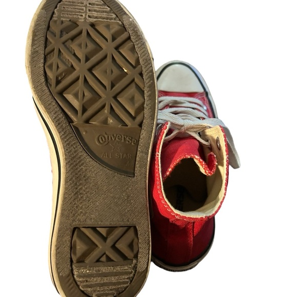 Converse All Star red high top sneakers shoes sz 6 Euc - Picture 5 of 5